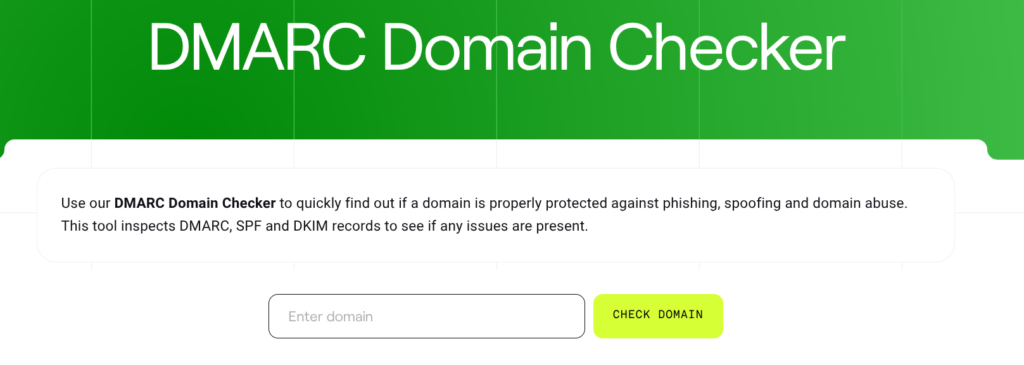 DMARC domain checker